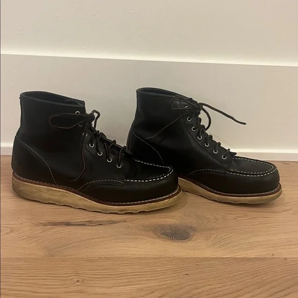 Red Wing Shoes Black Leather Women’s Boots - Picture 2 of 7